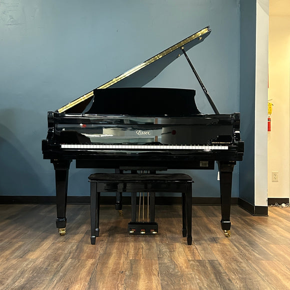 Essex EGP155 5'1 Polished Ebony Baby Grand Piano c2008 #E113948 w/ QRS Player System for sale near Chicago, IL - Family Piano Co