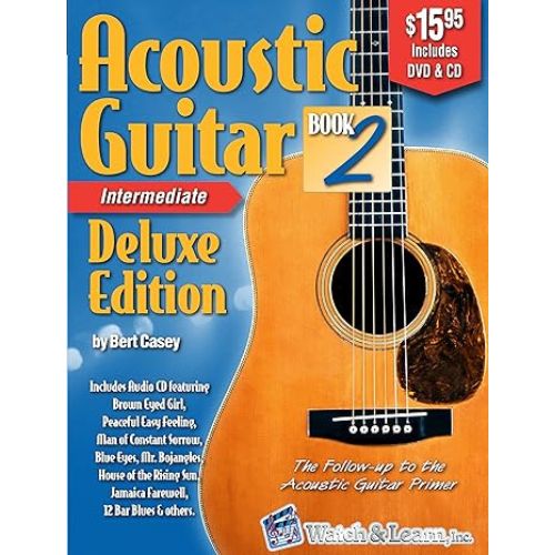 Acoustic Guitar Book 2 Deluxe Edition - Intermediate (w/ DVD, CDs, & Digital Access) for sale in Waukegan, IL - Family Piano Co