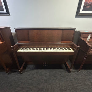 Baldwin Hamilton 45" Dark Satin Walnut Studio Piano c1956 #131141