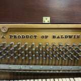 Baldwin Hamilton 45" Dark Satin Walnut Studio Piano c1956 #131141