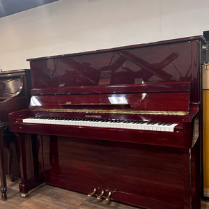 Steinberg EV-123 49" Polished Mahogany Upright Piano for sale near Chicago, IL - Family Piano Co