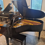 Steinway Model M 5'7 Satin Ebony Grand Piano c1921 #206983 for sale in Waukegan, IL - Family Piano Co