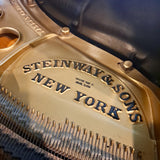 Steinway Model M 5'7 Satin Ebony Grand Piano c1921 #206983 for sale in Waukegan, IL - Family Piano Co