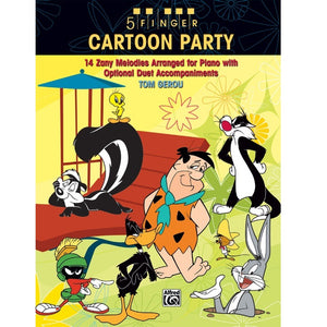 5 Finger Cartoon Party: 14 Zany Melodies Arranged for Piano with Optional Duet Accompaniments - Family Piano Co