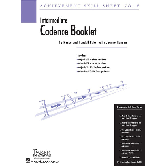 Achievement Skill Sheet No. 8: Intermediate Cadence Booklet - Family Piano Co