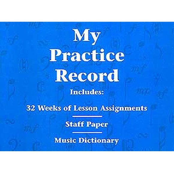 My Practice Record - Lesson Assignments, Staff Paper & Music Dictionary for sale in Waukegan, IL - Family Piano Co