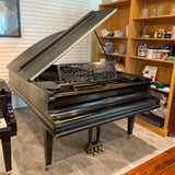 Mason & Hamlin 6'2 Satin Black "Screw Strung" Grand Piano for sale in Waukegan, Illinois | Family Piano Co
