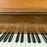 PreOwned Cable Nelson by Everett 42" Medium Walnut Console Piano for sale in Waukegan, IL | Family Piano Co.
