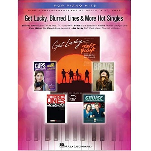 Get Lucky, Blurred Lines & More Hot Singles: Simple Arrangements for Students of All Ages - Pop Piano Hits for sale in Waukegan, IL - Family Piano Co