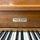 Hobart M Cable 40" Medium Walnut Console Piano c1973 #499151
