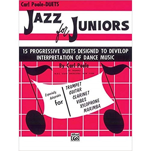 Jazz for Juniors: 15 Progressive Duets Designed to Develop Interpretation of Dance Music by Carl Poole for sale in Waukegan, IL - Family Piano Co
