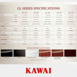 Kawai GL Series grand piano specifications comparison chart