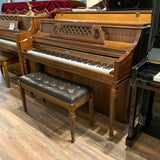 Kimball 4242 B79974 42" Dark Walnut Artist Console Piano for sale in Waukegan, IL | Family Piano Co