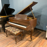 Noll 231621 4'11" Dark Walnut Carved Leg Grand Piano for sale in Waukegan, IL | Family Piano Co