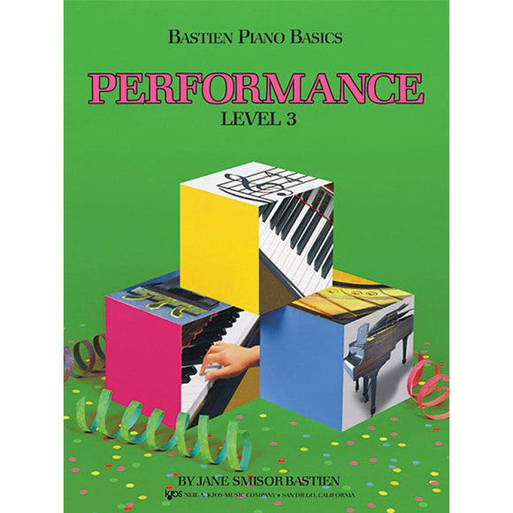 Bastien Piano Basics: Performance - Level 3 by James Bastien (Method Book) for sale in Waukegan, IL - Family Piano Co