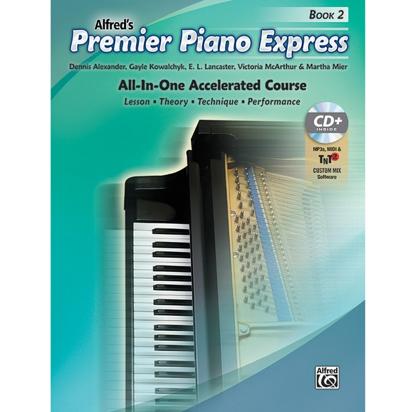 Premier Piano Express: All-In-One Accelerated Course - Book 2 (w/ CD) for sale in Waukegan, IL - Family Piano Co