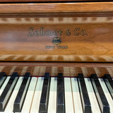Sohmer & Co. Model 45SK 166904 45" Satin Walnut Console Piano for sale in Waukegan, IL | Family Piano Co