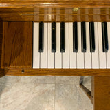 Sojin 42" Satin Oak Model 4346 Console Piano for sale in Waukegan, IL | Family Piano Co.