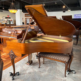 Steinway M Louis XV 218049 5'7" Satin Walnut Artcase Grand Piano for sale in Waukegan, IL | Family Piano Co