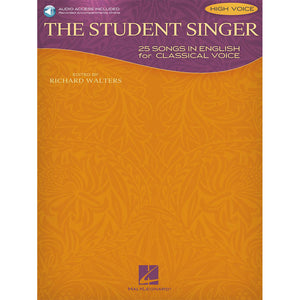 The Student Singer: 25 Songs in English for Classical Voice – High Voice Edition (w/ CD) for sale in Waukegan, IL - Family Piano Co