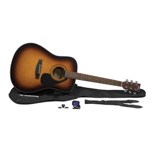 Yamaha GigMaker Standard Tobacco Brown Sunburst Acoustic Guitar Pack  (w/ Yamaha F325, Gig Bag, Tuner, Strap & Picks) for sale in Waukegan, IL - Family Piano