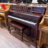Young Chang AF108 T00017360 43" Satin Mahogany Console Piano for sale in Waukegan, IL | Family Piano Co